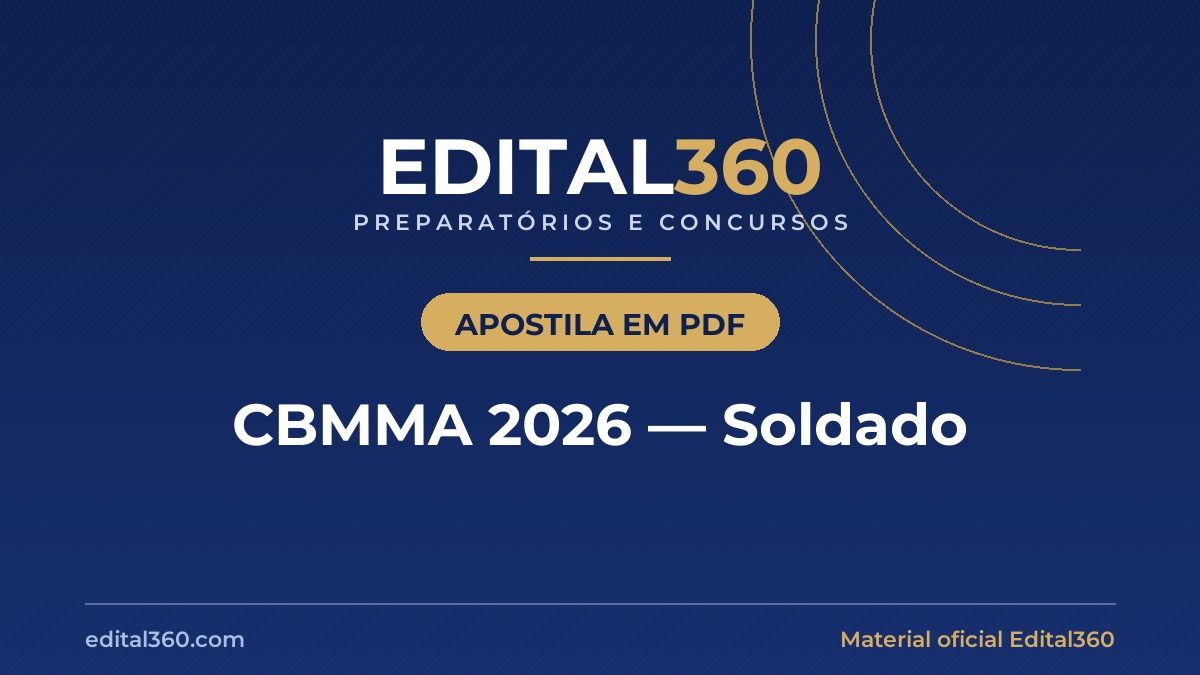 Apostila CBMMA 2026 — Soldado (PDF)